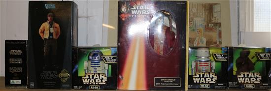 Five Star Wars figures & box film set(-)